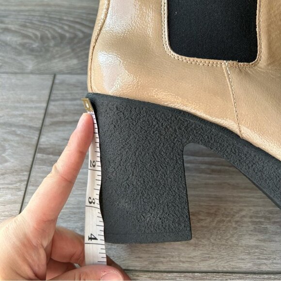 INTENTIONALLY BLANK  Bossy Leather Chunky Platform Chelsea Boots - Picture 15 of 16